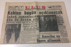 Ulus Gazetesi 3 Aralık 1961 - Kabine Güven Oyu Aldı - GZ15508 - 1