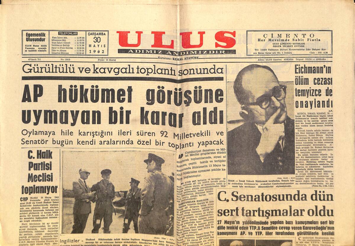 Ulus Gazetesi 30 Mayıs 1962 - Jayne Mansfield Kazadan Sonra Hollywood'daki 5 Milyon TL Değerindeki Villasına Döndü GZ146857 - 1