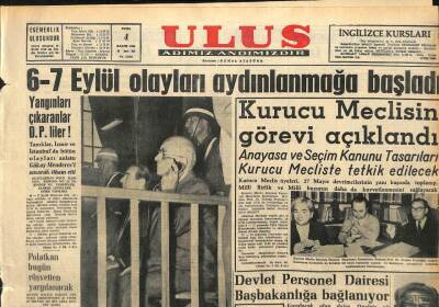 Ulus Gazetesi 4 Kasım 1960 - Hasan Polatkan Bugün Yargılanacak GZ110123 - 1