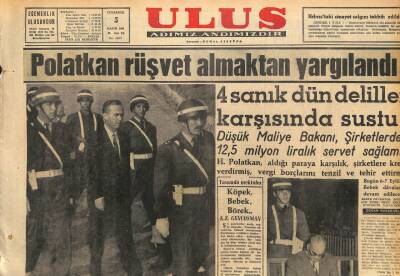 Ulus Gazetesi 5 Kasım 1960 - Hasan Polatkan Rüşvet Almaktan Yargılandı GZ110122 - 1