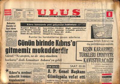 Ulus Gazetesi 6 Haziran 1964 - Güney Korede Dün 300 Kişi Tevkif Edildi GZ113089 - 1