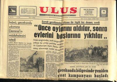 Ulus Gazetesi 8 Temmuz 1968 - Derby Fabrikasında Kadın İşçilerde Dövülüyormuş GZ93351 - 1