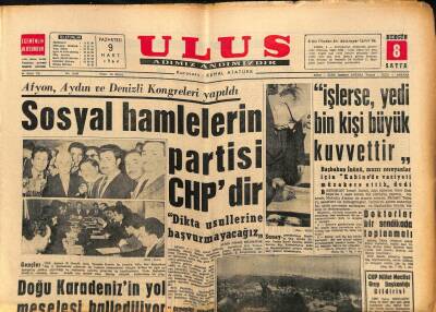 Ulus Gazetesi 9 Mart 1964 - Doğu Karadenizin Yol Meselesi Hallediliyor GZ90341 - 1
