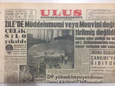 Ulus Gazetesi (Ciltten Çıkma) 24 Ekim 1958 - Bağdatsız Bağdat Paktı Toplandı GZ50827 - 1
