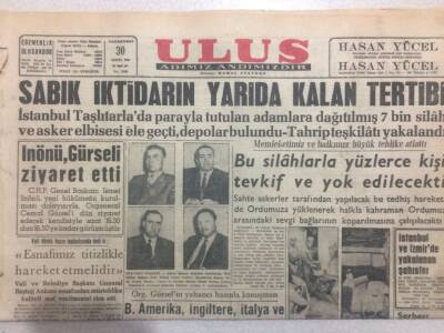 Ulus Gazetesi (Ciltten Çıkma) 30 Mayıs 1960 - Sabık İktidarın Yarıda Kalan Tertibi GZ50835 - 1
