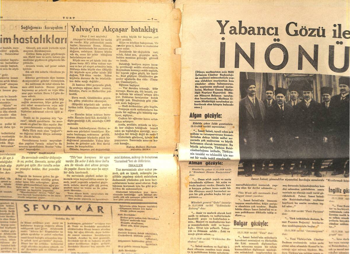 Ulus Gazetesi İsmet İnönü İlavesi 16 Temmuz 1944 - İsmet İnönü Özel GZ134708 - 3