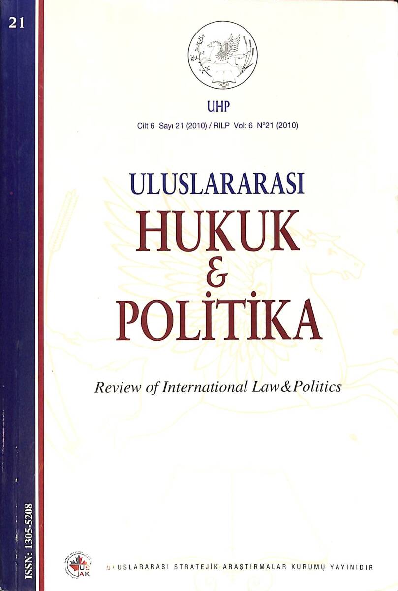Uluslararası Hukuk Ve Politika Cilt 6 Sayı 21 NDR91868 - 1
