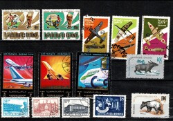 Uluslararası Tematik Pul Lotu - Burundi/Ajman/Umman/Romanya (Damgalı) PPT2800 - 