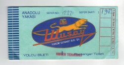 Ulusoy Turizim Seyahat Koll. Şti. Otobüsleri Anadolu Yakası Yolcu Bileti EFM1241 - 3