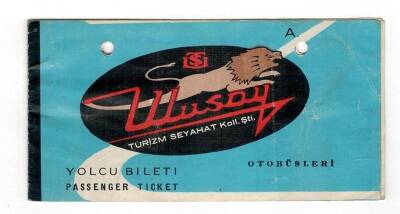Ulusoy Turizim Seyahat Koll. Şti. Otobüsleri Yolcu Bileti EFM1253 - 1