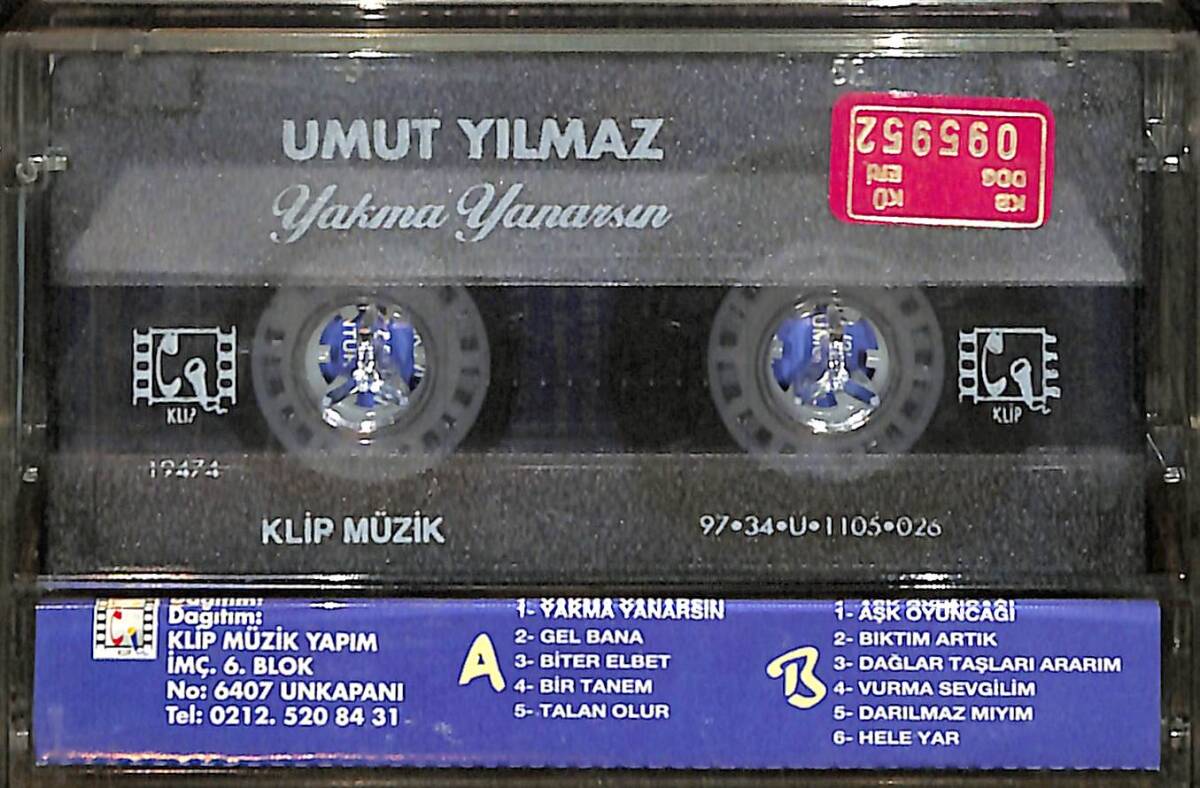 Umut Yılmaz - Yakma Yanarsın Kaset (İkinci El) KST28445 - 2