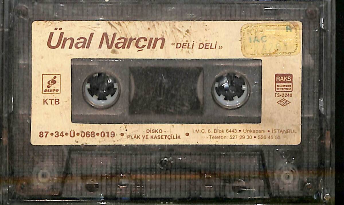 Ünal Narçın - Deli Deli Kaset (Sarı Bandrol - Kağıt Baskı - İkinci El) KST27718 - 1
