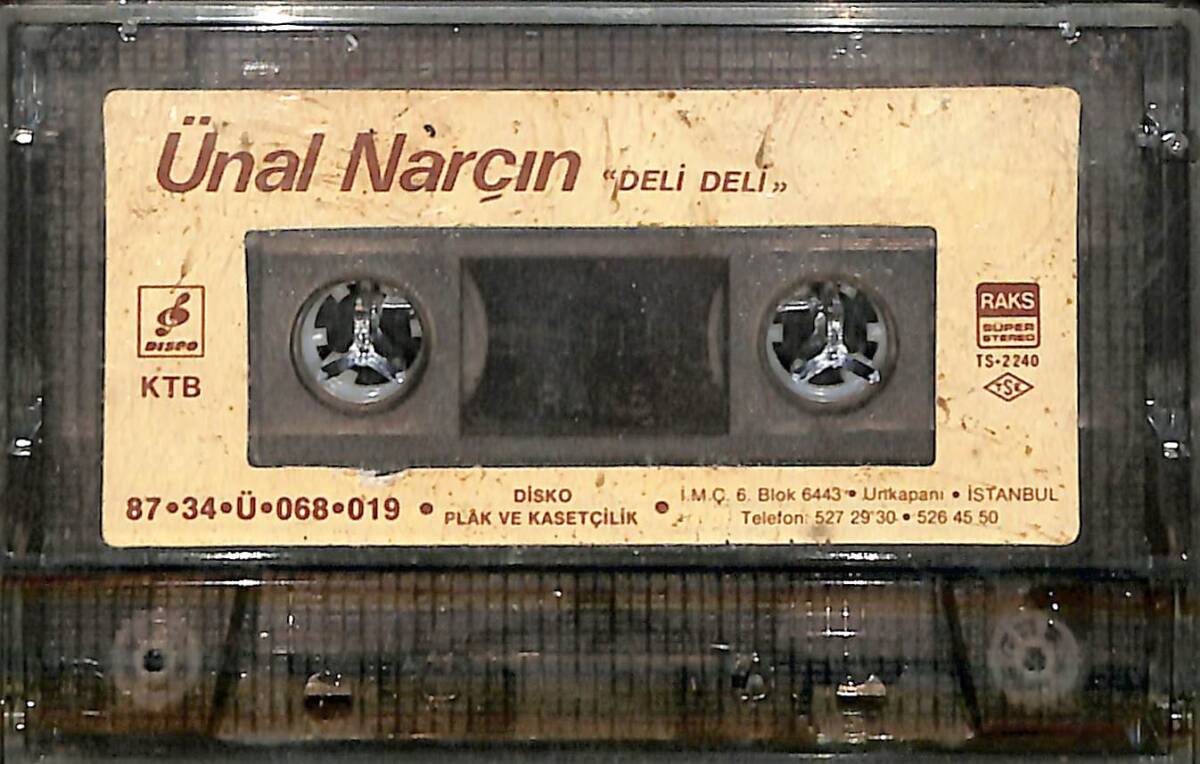 Ünal Narçın - Deli Deli Kaset (Sarı Bandrol - Kağıt Baskı - İkinci El) KST27718 - 2