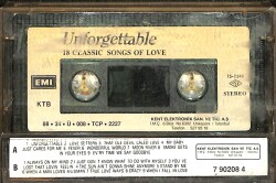 Unforgettable: 18 Classic Songs of Love Kaset (İkinci El Kaset) KST29759 - 2