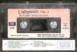  Unforgettable - 18 Classıc Vol.2 - Songs Of Love Kaset (İkinci El Kaset) KST29770 - 2