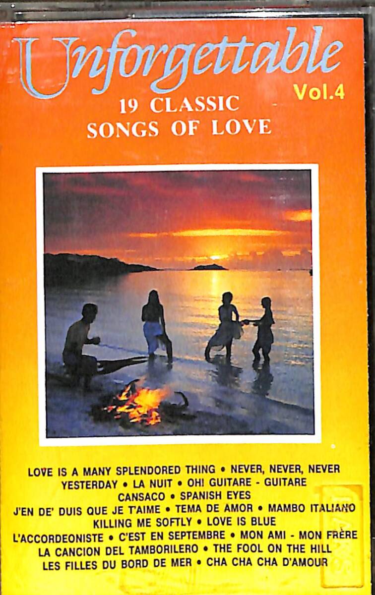  Unforgettable Vol. 4 - 19 Classic Songs of Love Kaset (İkinci El Kaset) KST29794 - 1