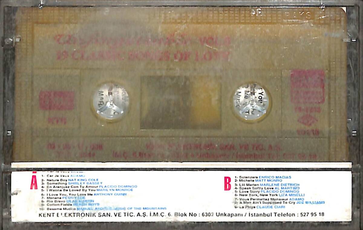 Unforgettable Vol 9 19 Classic Songs Love Kaset (İkinci El Kaset) KST29804 - 2