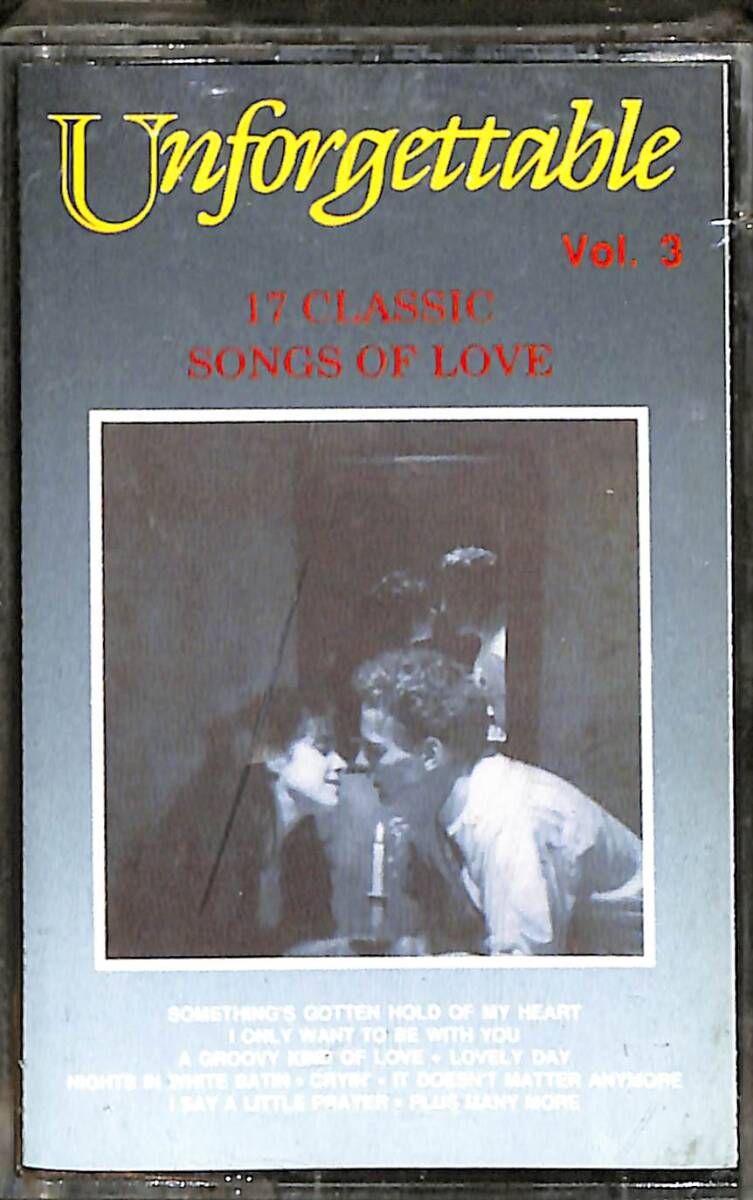 Unforgettable Vol.3 17 Classic Songs Of Love Kaset (İkinci El Kaset) KST29789 - 1
