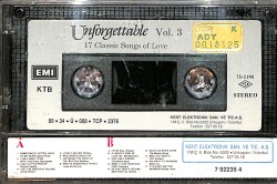Unforgettable Vol.3 17 Classic Songs Of Love Kaset (İkinci El Kaset) KST29789 - 2