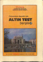 Üniversiteye Hazırlık İçin Altın Test Dergisi Sayı 16 NDR83165 - Gökçekoleksiyon