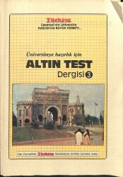 Üniversiteye Hazırlık İçin Altın Test Dergisi Sayı 3 NDR83178 - Gökçekoleksiyon