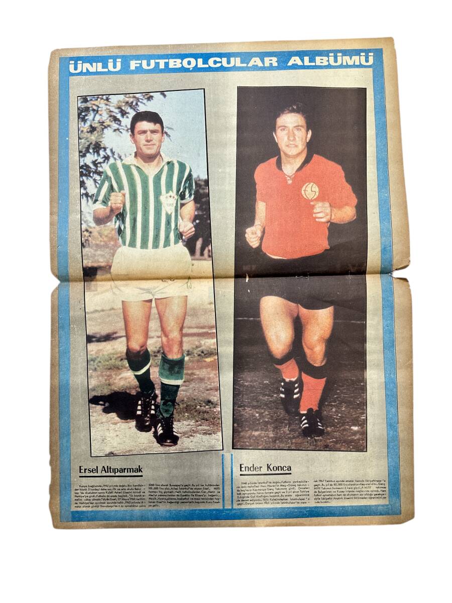 Ünlü Futbolcular Albümü Ersel Altıparmak-Ender Konca Poster KRT23409 - 1