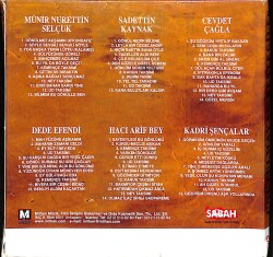 Unutulmayan Besteciler - Münir Nurettin Selçuk- Sadettin Kaynak - Cevdet Çağla Dede Efendi - Hacı Arif Bey - Kadri Şençalar CD (İkinci El) CD5089 - 2