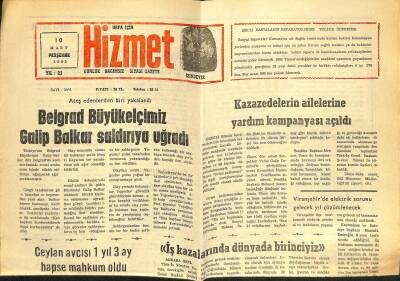 Urfa İçin Hizmet 10 Mart 1983 - Belgrad Büyükelçimiz Galip Balkar Saldırıya Uğradı GZ122405 - 1