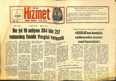 Urfa İçin Hizmet 2 Mart 1983 - Asalanın Bombalı Saldırısından Mucize Eseri Kurtulduk GZ122399 - 1