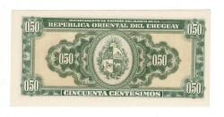 Uruguay 50 Centesimos 1939 (1966) ÇİL YKP8087 - 2