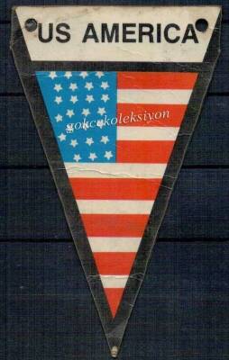Us America Bayrağı Temalı Çıkartma Aksesuarı AKS168 - 2
