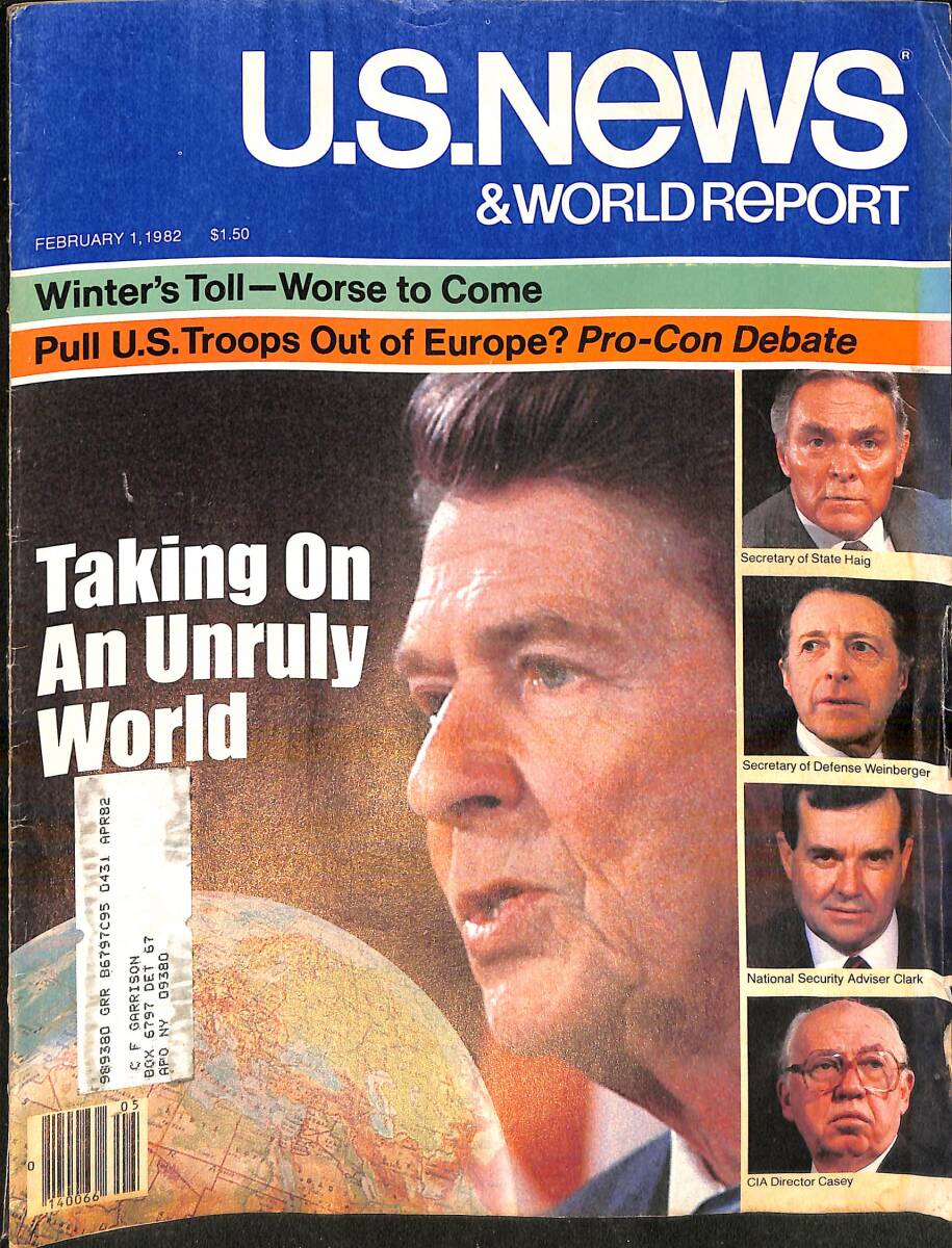 U.S. News & World Report February 1, 1982 – Reagan Hears Thunder From the Right – Americans Abroad-Terrorist Targets NDR100859 - 1