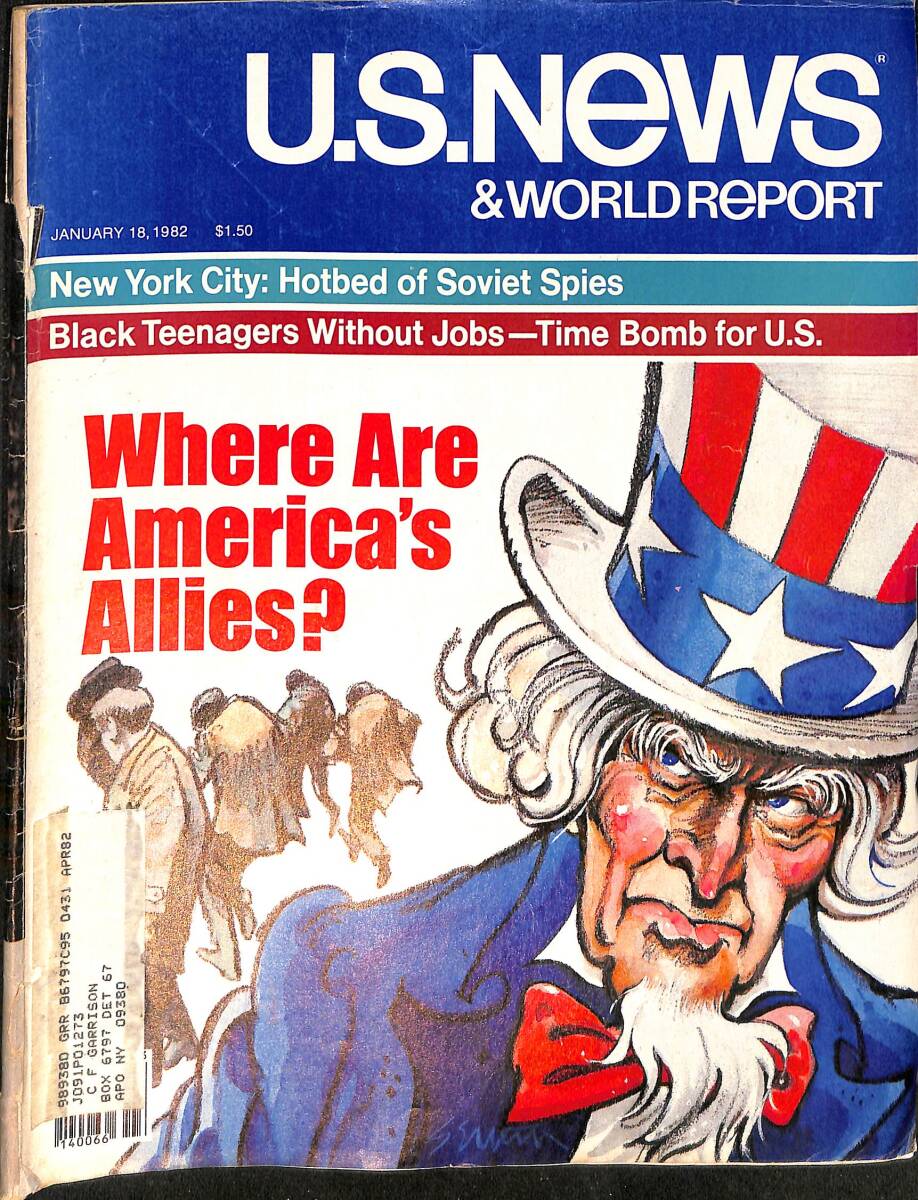 U.S. News & World Report Januar 19, 1982 – Where Are America's Allies? – To Reagan and Carter: 
