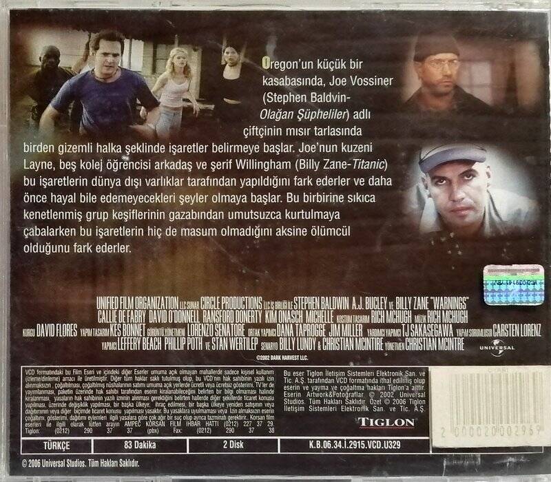 Uyarı - Warnings VCD Film VCD5468 - 2