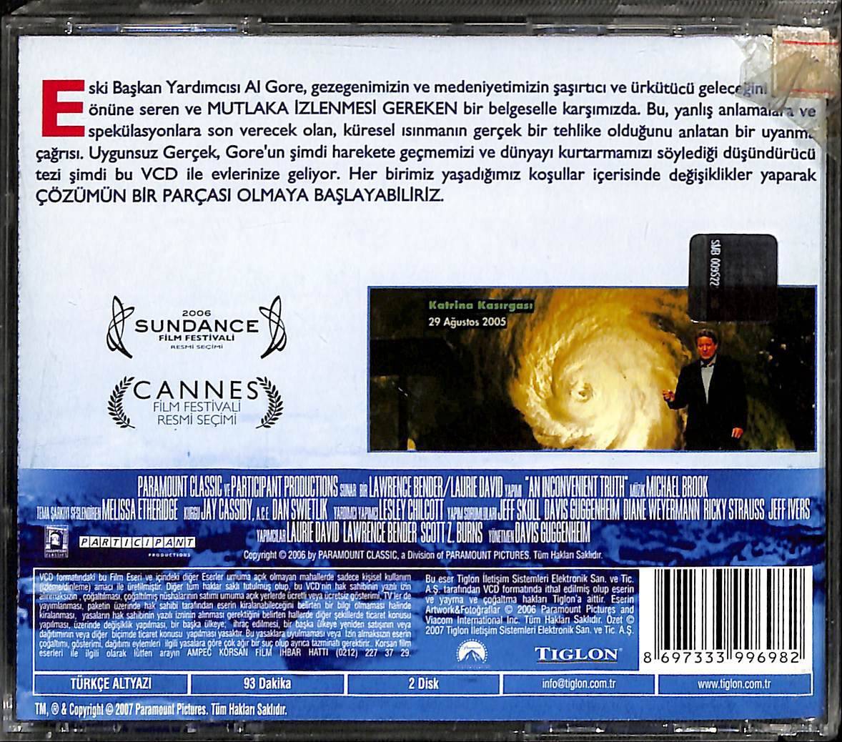 Uygunsuz Gerçek - Küresel Uyarı VCD Film VCD15563 - 2