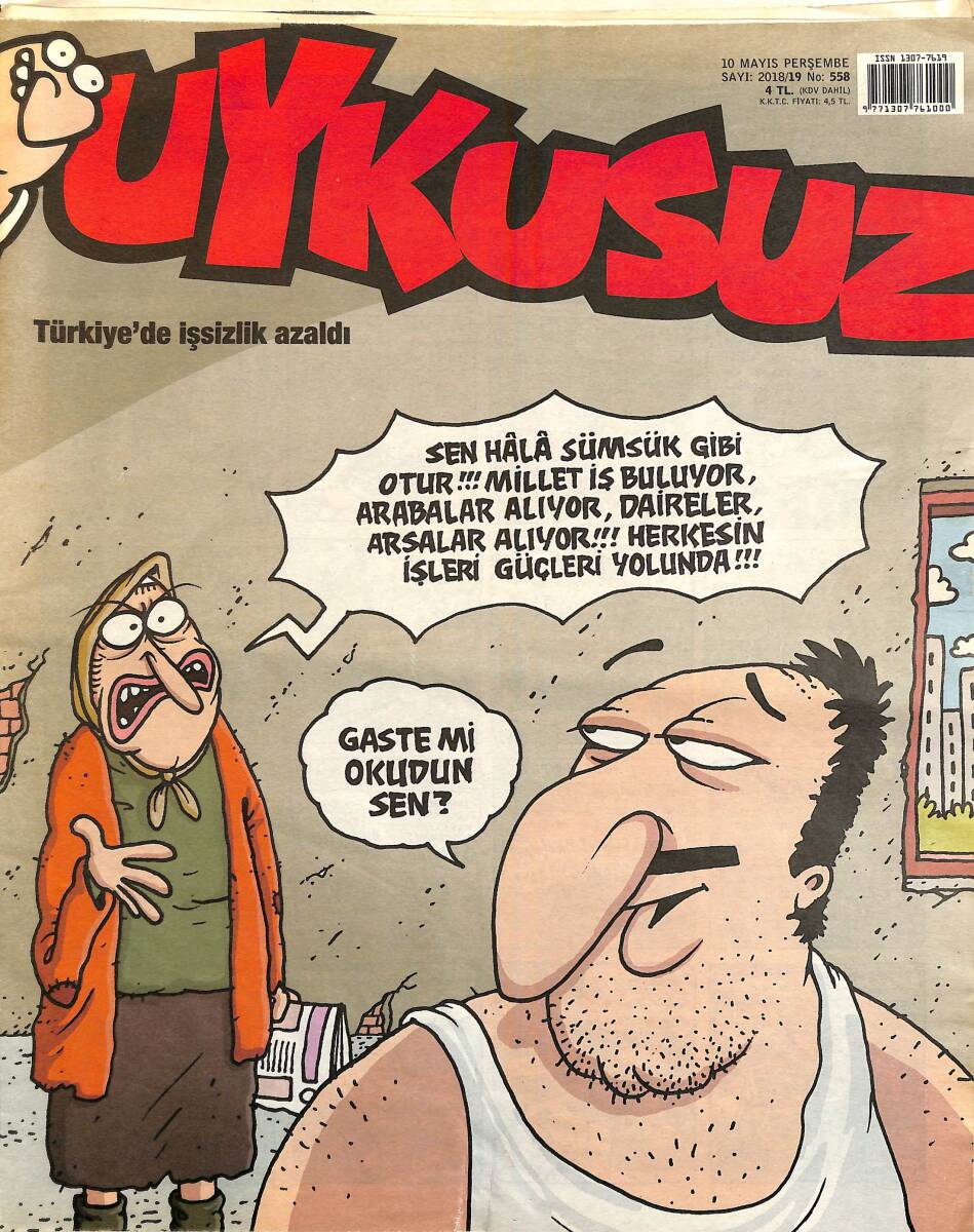 Uykusuz Mizah Dergisi 10 Mayıs 2018 Sayı 19 NDR96455 - 1