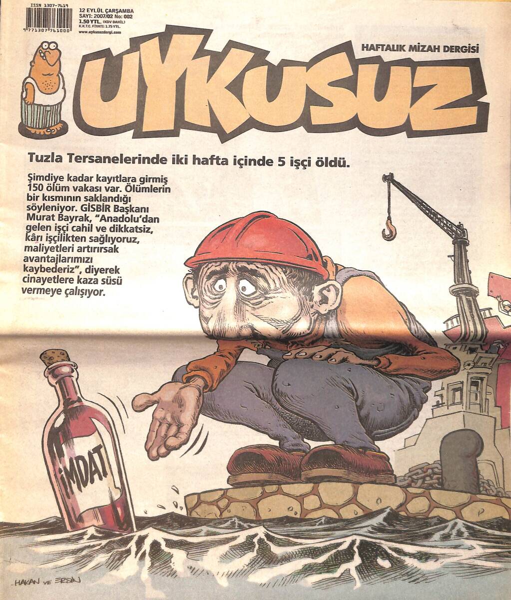Uykusuz Mizah Dergisi 12 Eylül 2007 No: 002 NDR98512 - 1
