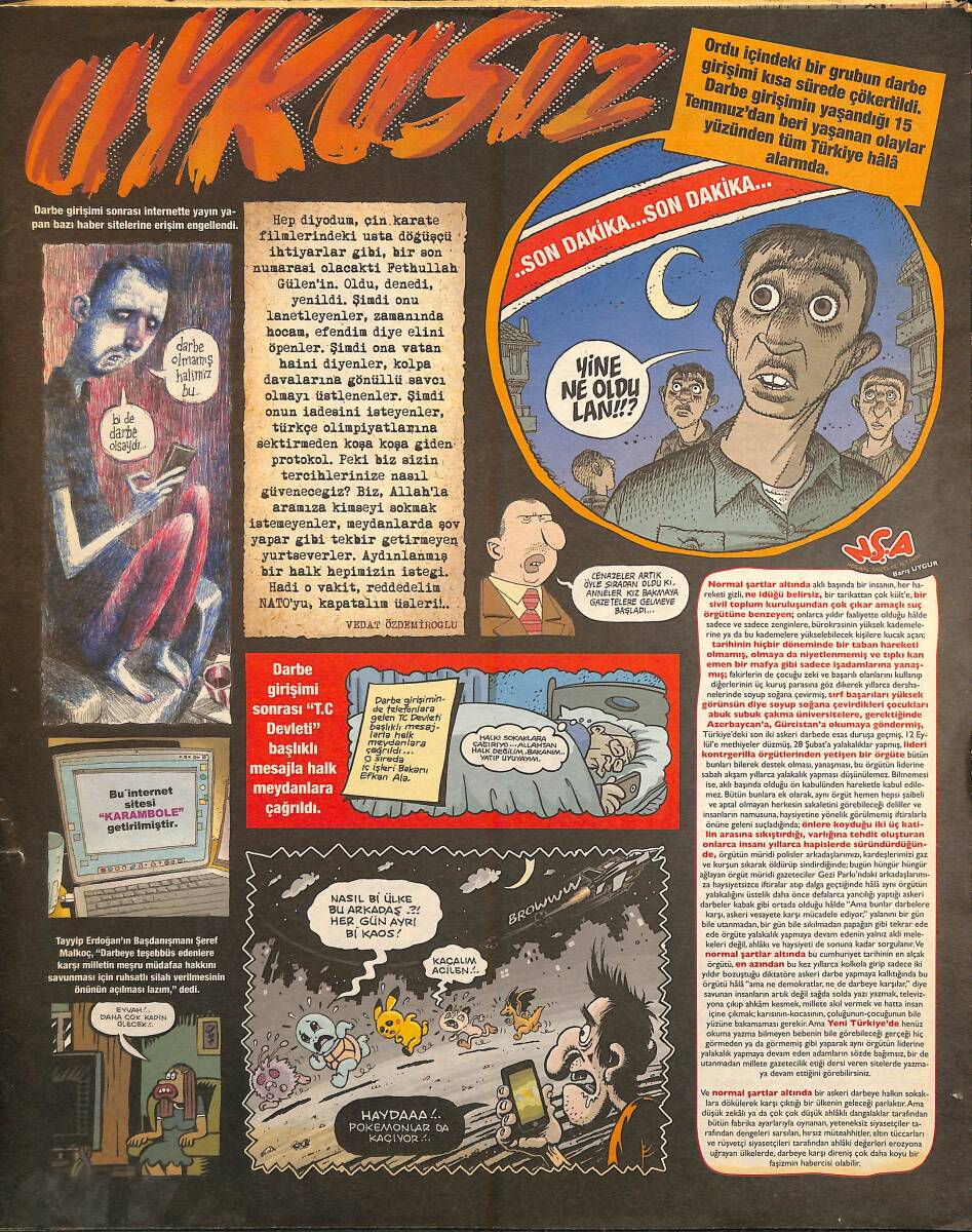 Uykusuz Mizah Dergisi 21 Temmuz 2016 Sayı 464 NDR96481 - 1