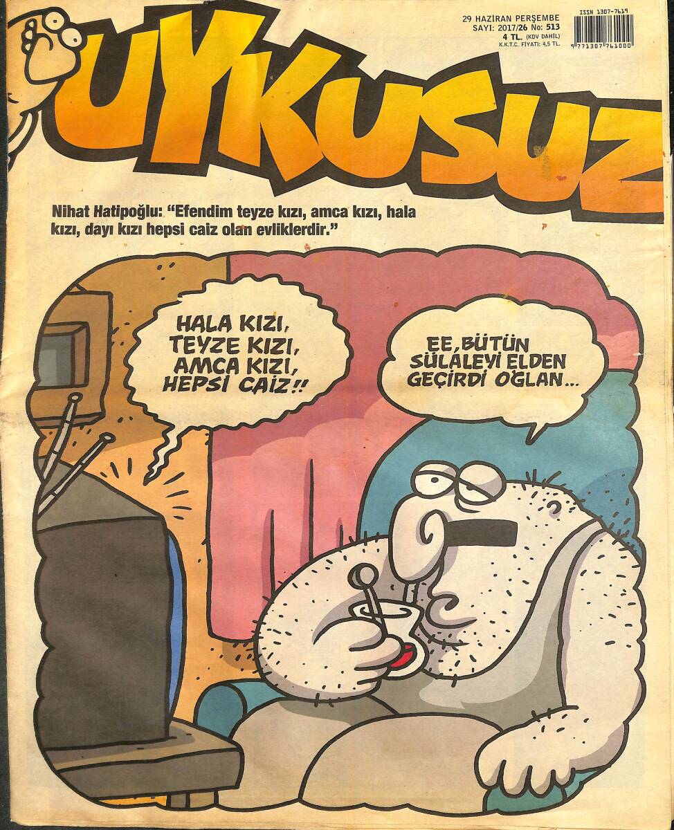 Uykusuz Mizah Dergisi 29 Haziran 2017 Sayı 26 NDR96460 - 1