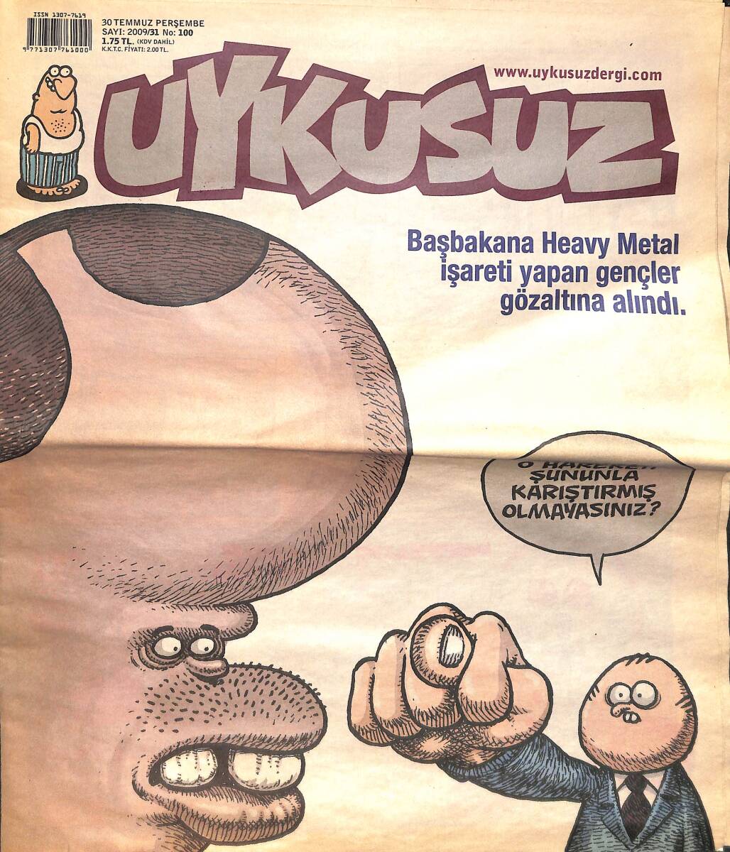 Uykusuz Mizah Dergisi 30 Temmuz 2009 No: 100 NDR98517 - 1