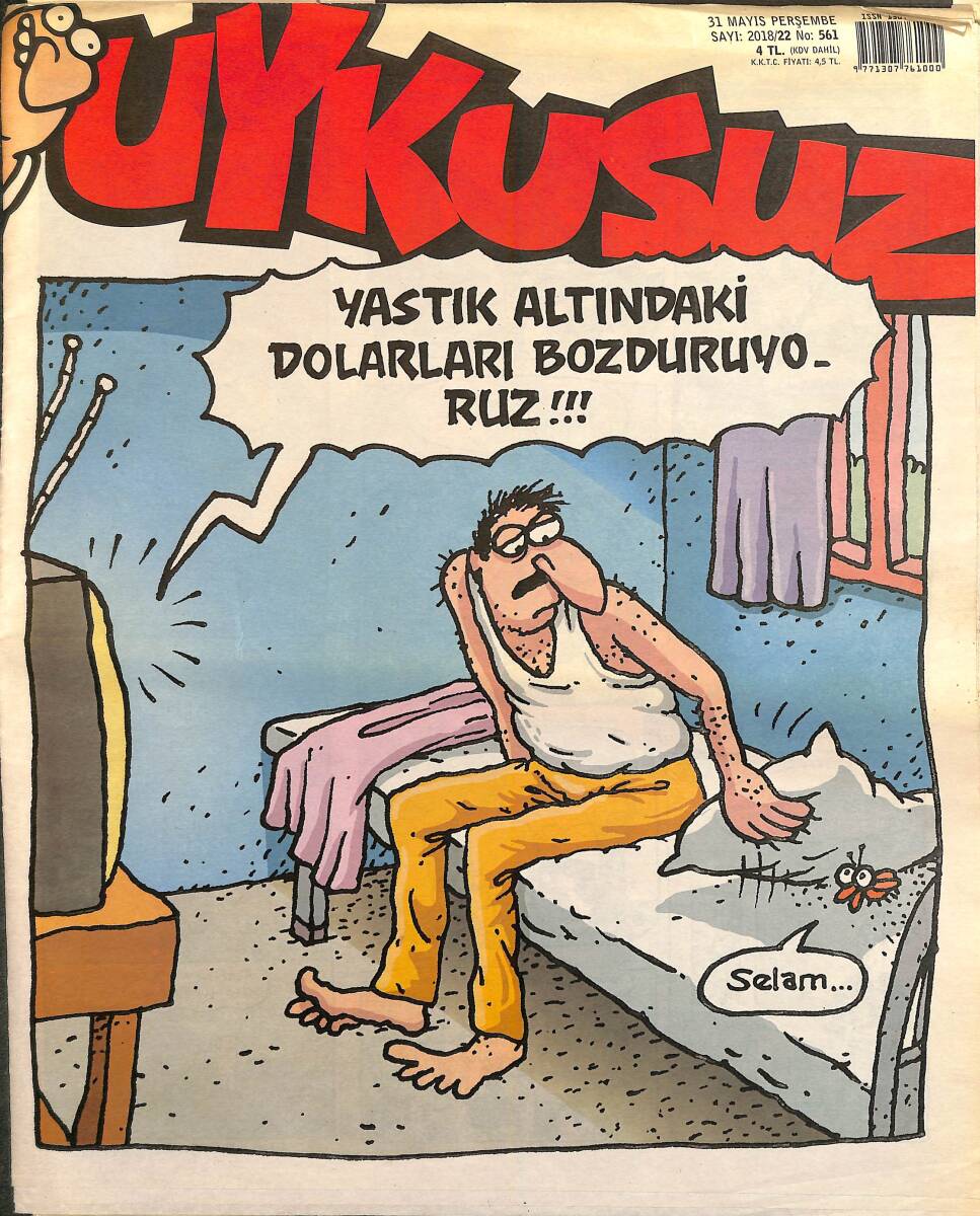 Uykusuz Mizah Dergisi 31 Mayıs 2018 Sayı 22 NDR96472 - 1