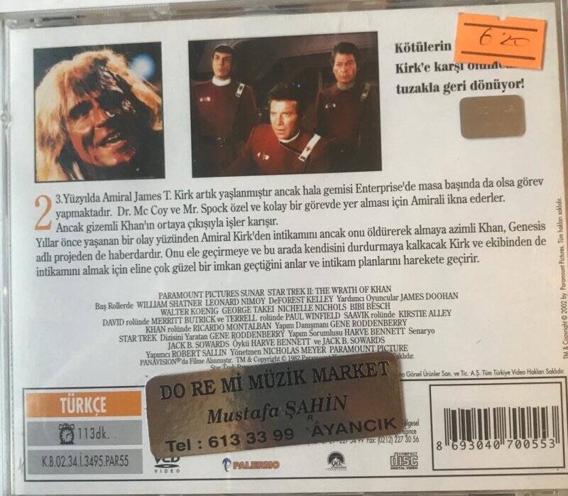 Uzay Yolu 2 İmparatorun Öfkesi VCD Film VCD4455 - 2