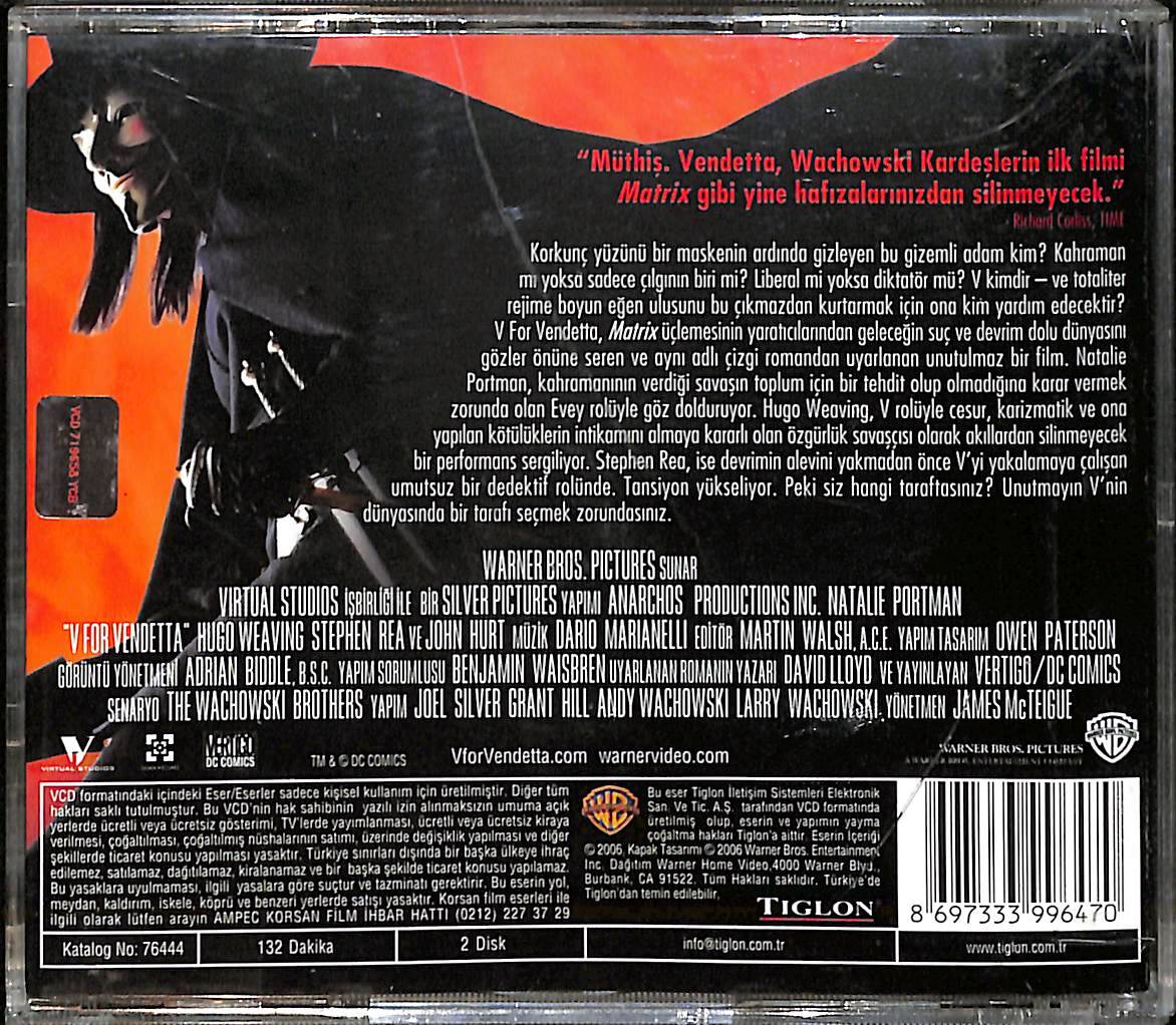 V for Vendetta (2005) Orijinal VCD Film 'Natalie Portman VCD28447 - 2