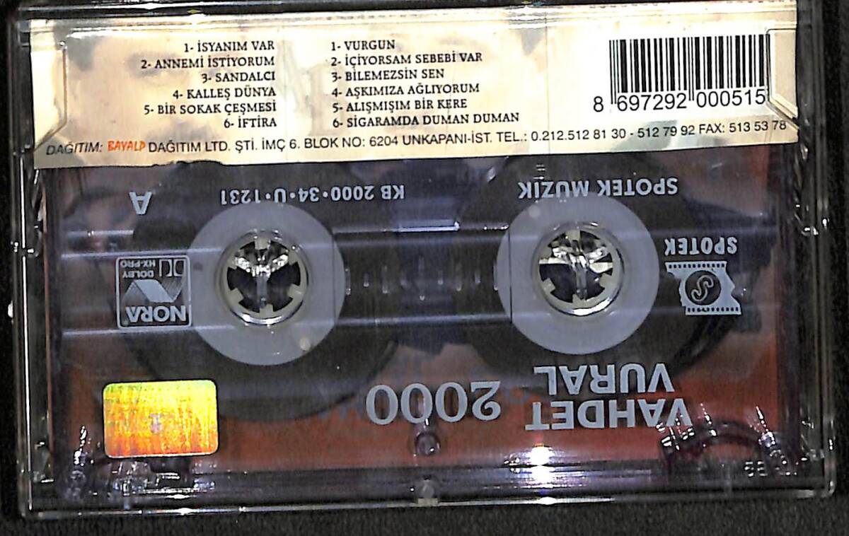 Vahdet Vural - 2000 Kaset (İkinci El) KST28133 - 2