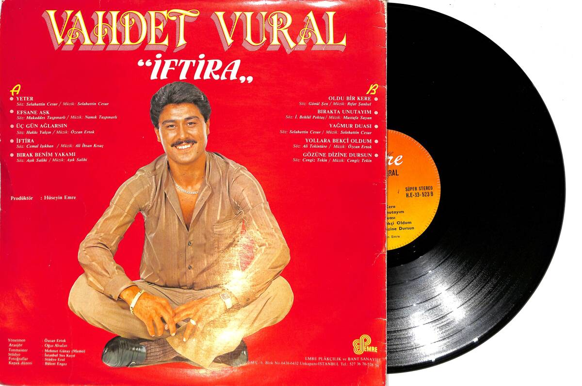 Vahdet Vural - İftira Bizi LP PLAK (10/6.5) PLK26492 - 2