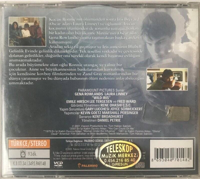 Vahşi Iris VCD Film VCD5374 - 2