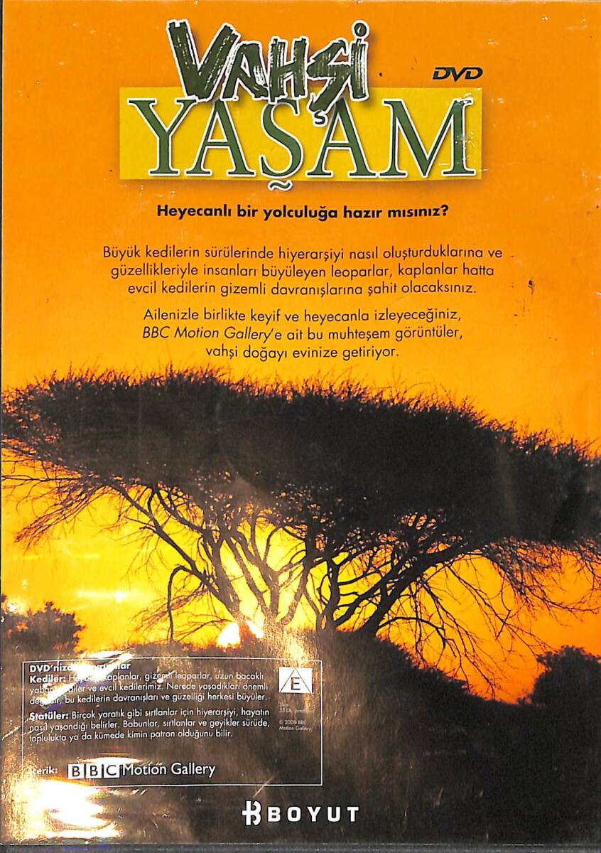 Vahşi Yaşam - Büyük Kediler DVD Film (İkinci El) DVD2805 - 2