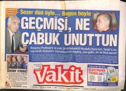 Vakit Gazetesi 12 Kasım 2002 - ErdoğanEceviti Kaale Almam GZ103824 - 1