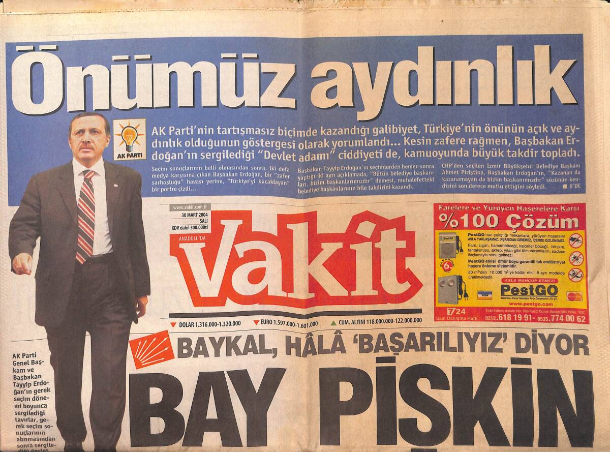 Vakit Gazetesi 30 Mart 2004 - Irak Savunmasına Kürt Komutan Bakacak GZ159343 - 1