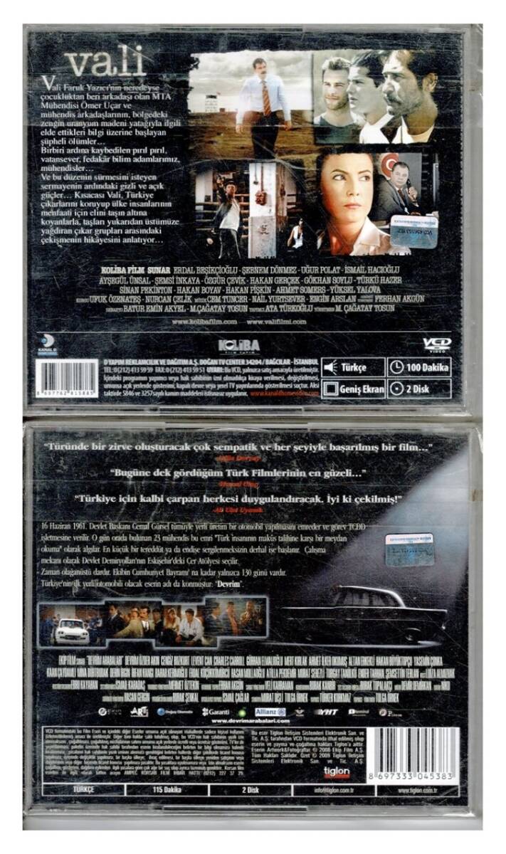Vali Devrim Arabaları - 2 Adet VCD Film VCD823 - 2